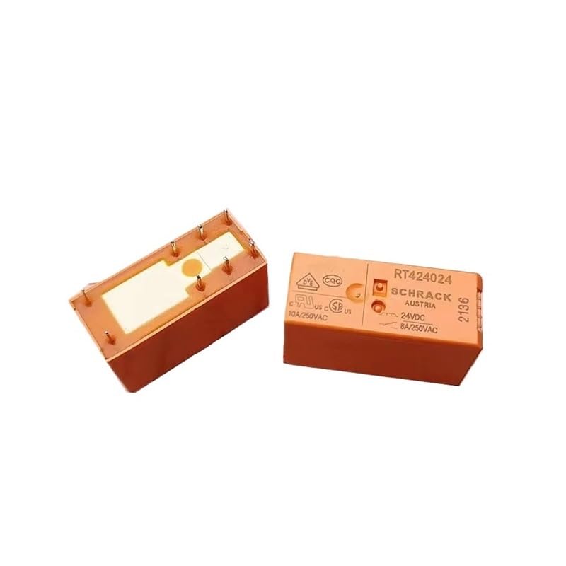 Amazon.com: QASYKSLQ RT424024 for 24V 24VDC 8-pin 8A Relay 2 on 2